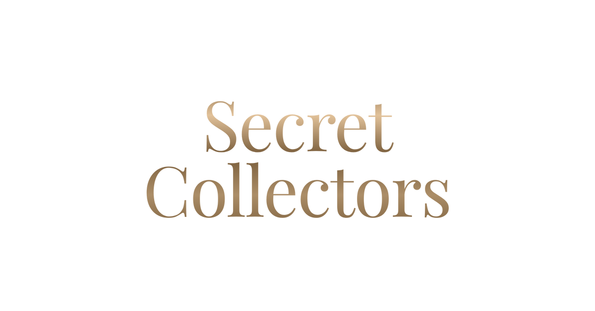 A collage of exclusive VIP collector items, evoking the mystery of soft openings.